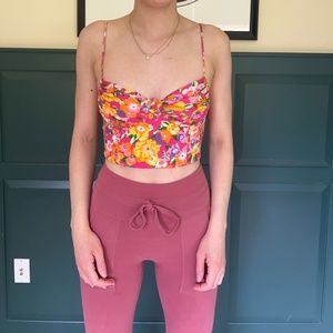 Zara Flowery Corset Top